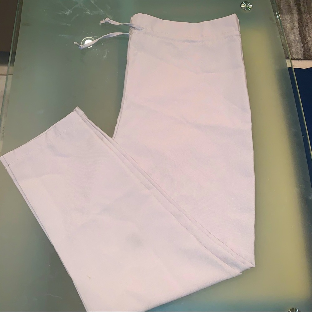 Prettylittlething tan high waist pants/ drawstring